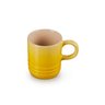 caneca de ceramica para expresso amarela 100 ml le creuset 2