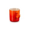 caneca de ceramica para expresso laranja 100 ml le creuset 3
