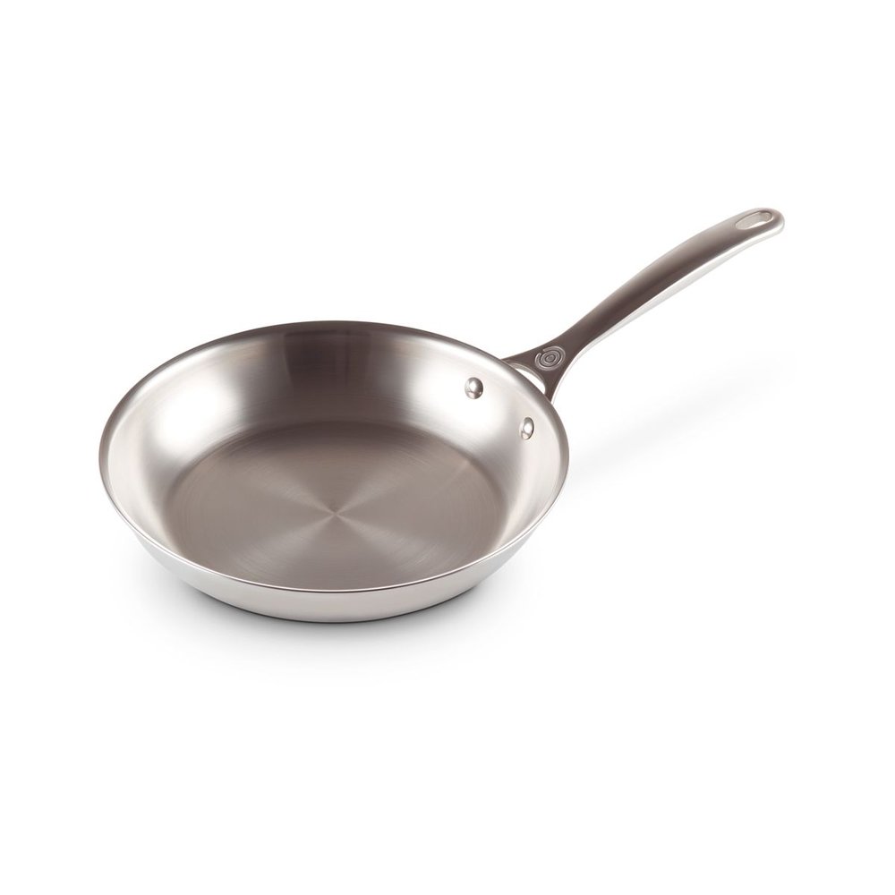 frigideira em aco inox 24 cm le creuset
