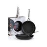 conjunto de frigideiras 24 cm 28 cm non stick le creuset
