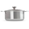 panela inox 28 cm 10 4 l stock pot le 3 ply creuset 3