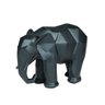 decoracao escultura elefante pequeno em poliresina preto