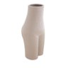 vaso de ceramica branco corpo mulher