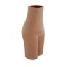 vaso de ceramica marrom corpo mulher
