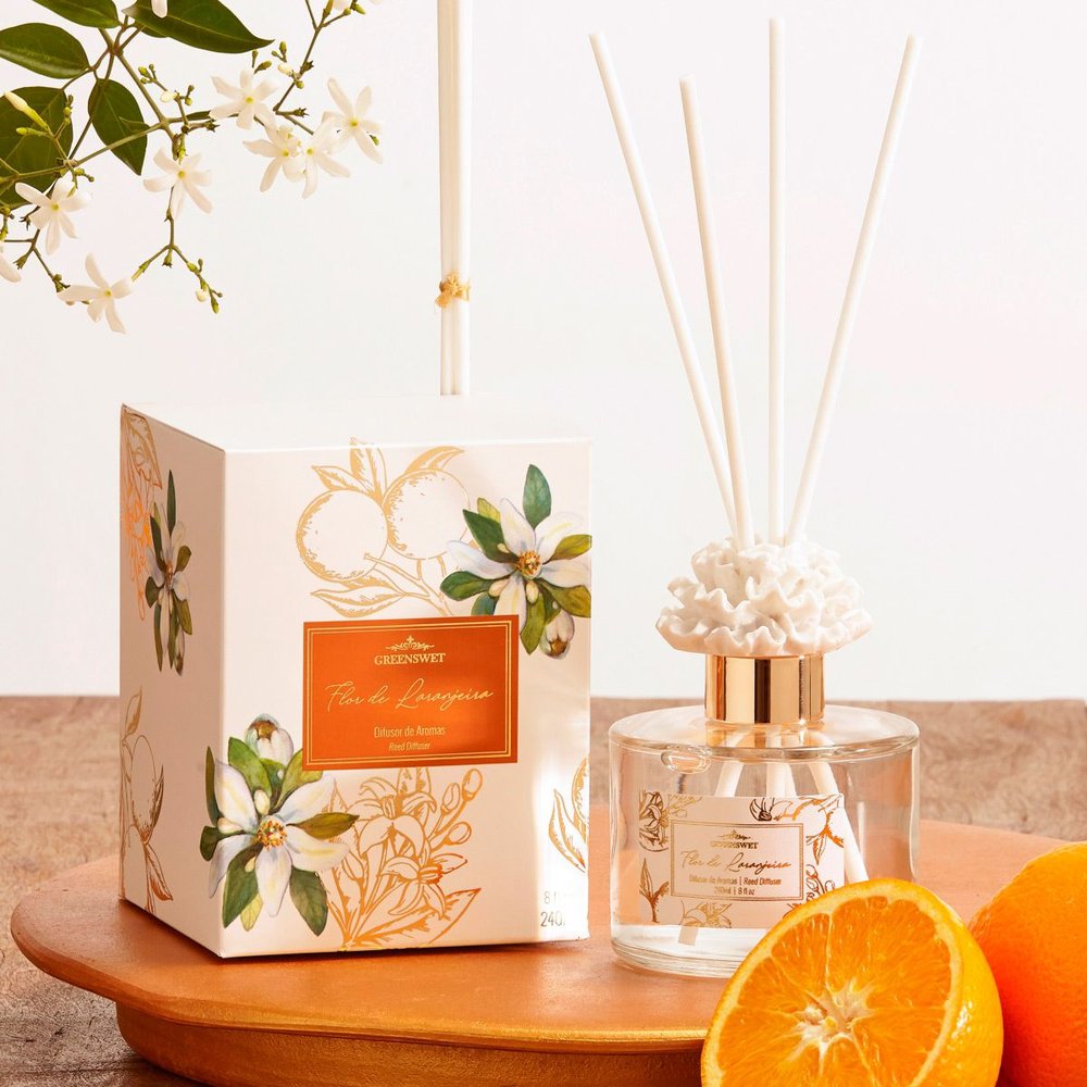 difusor de aromas flor de laranjeira 240 ml greenswet