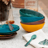 conjunto 04 bowls botanique le creuset