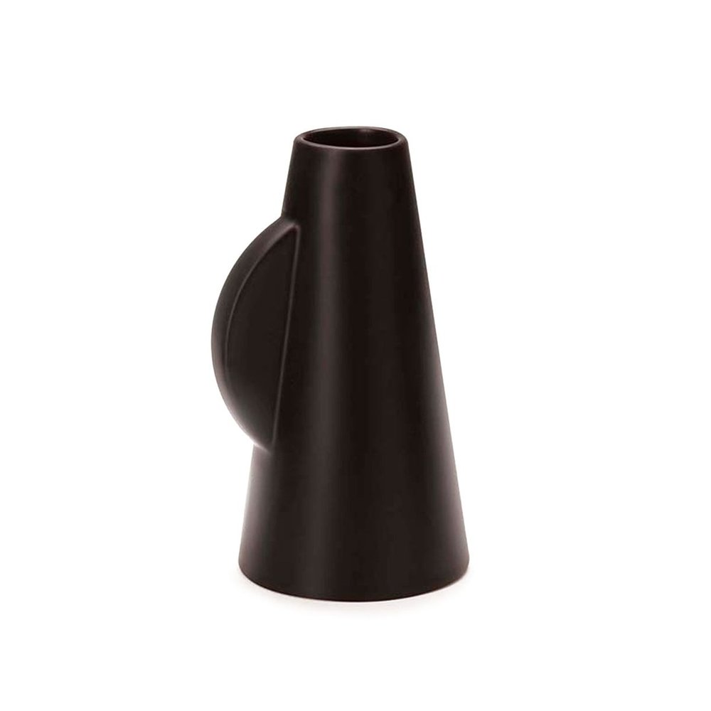 vaso em ceramica preto