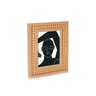 porta retrato em mdf com rattan 10 x 15