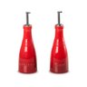 conjunto oleo e vinagre le creuset vermelho