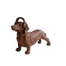 escultura cachorro em resina bronze