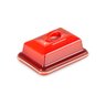 manteigueira em porcelana le creuset vermelho 5