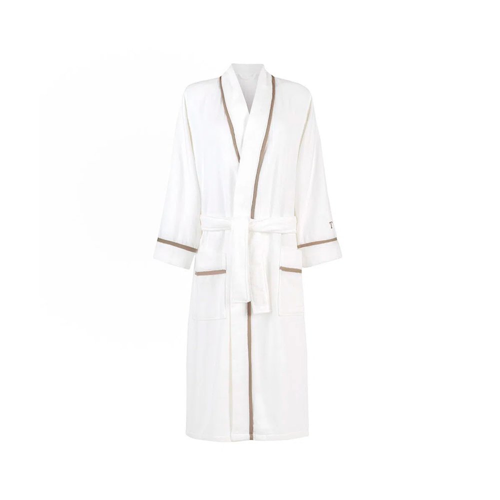 roupao trussardi 100 algodao branco feminino maelle trussardi p