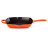 grelha skillet signature le creuset quadrada 26 cm laranja