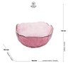 bowl em cristal de chumbo pequeno rosa