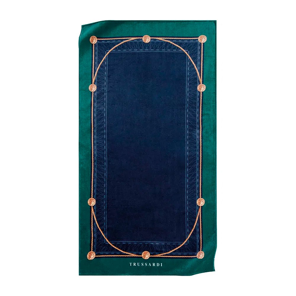 toalha de praia trussardi 100 algodao magnum