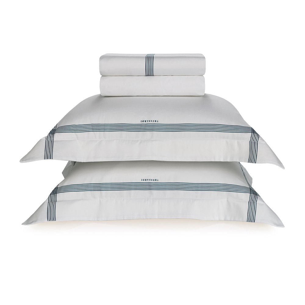 05 jogo de cama trussardi 300 fios cetim 100 algodao egipcio luigi queen