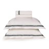 04 jogo de cama trussardi 300 fios cetim 100 algodao egipcio branco ardosia san martino queen