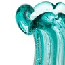 01 vaso murano flat em vidro italy pequeno verde tiffany