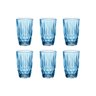 04 jogo de copos em vidro 06 pecas 355 ml glasgow azul luster