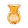 01 vaso murano coroa em vidro ambar grande