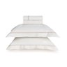 05 jogo de cama trussardi 300 fios 100 algodao fontana branco rosa king