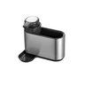 03 dispenser com porta utensilios em aco inox