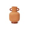 vaso jarro em ceramica marrom alto