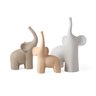 04 decoracao escultura elefante em ceramica grande branco