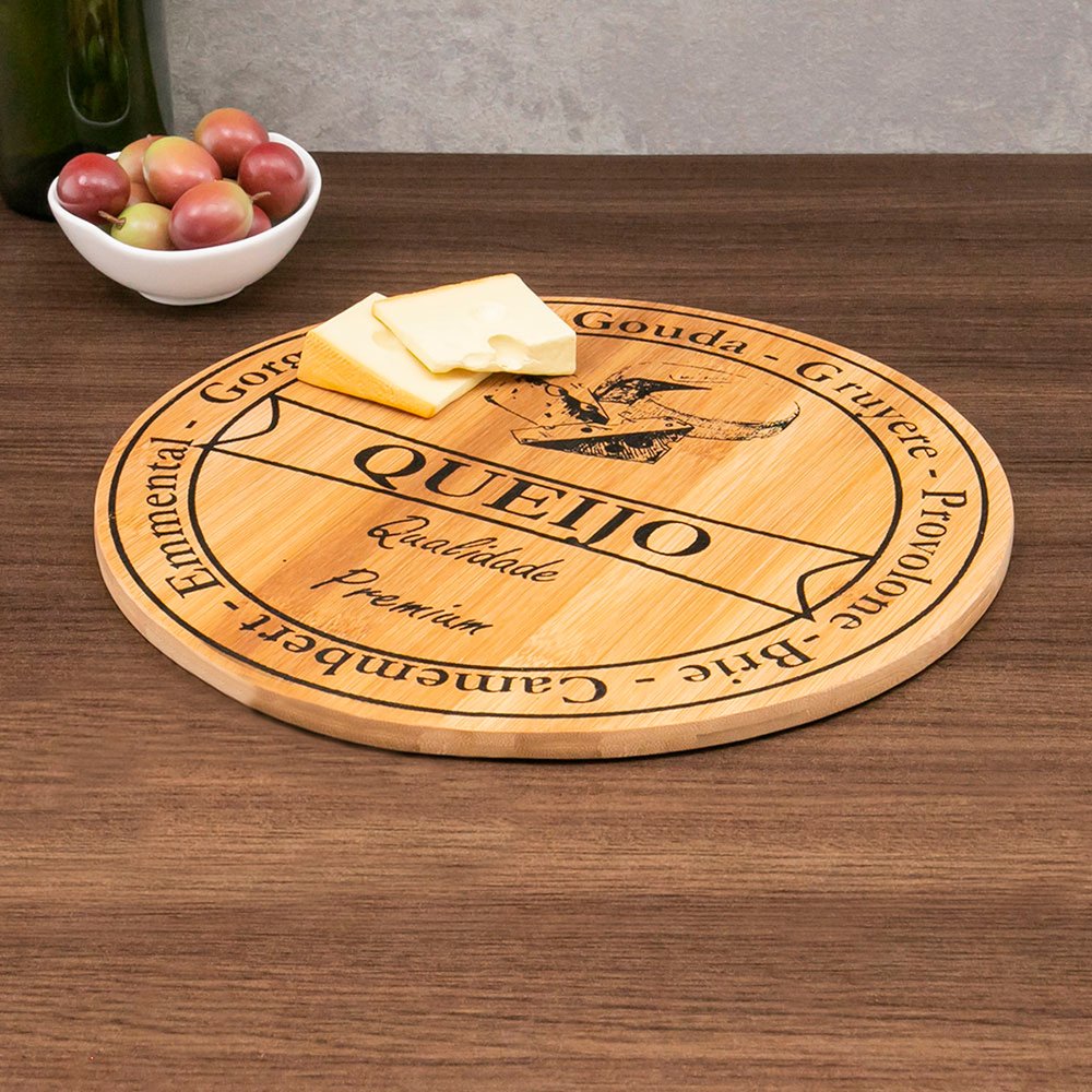 02 tabua para queijos em bambu giratoria