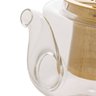 chaleira de vidro borossilicato com infusor dourado 600 ml wolff 6