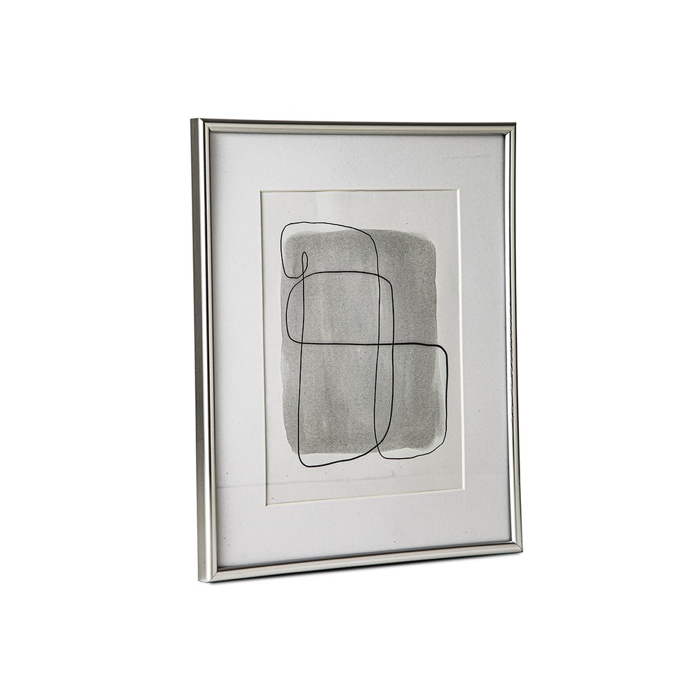 01 porta retrato com borda prateada 20 x 25