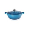 01 panela marmita signature le creuset 26cm azul marseille