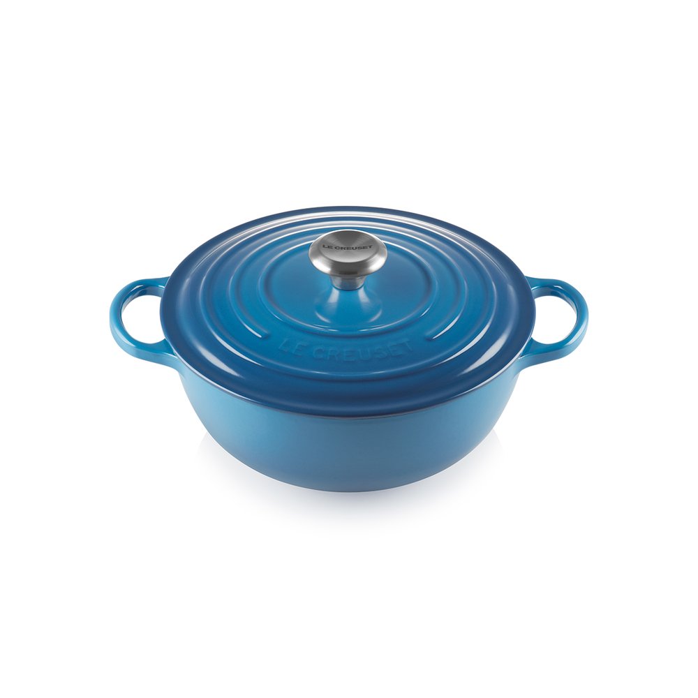 02 panela marmita signature le creuset 26cm azul marseille