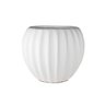 01 cachepot gomus em ceramica grande branco