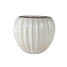 02 cachepot gomus em ceramica grande off white