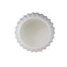 02 cachepot gomus em ceramica pequeno branco