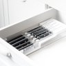 02 organizador de facas clear branco