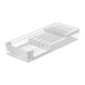 04 organizador de facas clear branco