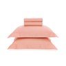 03 jogo de cama trussardi 300 fios 100 algodao egipcio perini rosa perla queen