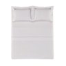 01 jogo de cama trussardi 300 fios 100 algodao duomo branco casal
