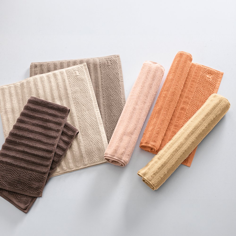 02 toalha de piso trussardi 100 algodao ondulato soft rose