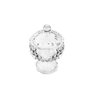 02 potiche decorativo em cristal de chumbo louise transparente