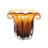 03 vaso murano em vidro marrom