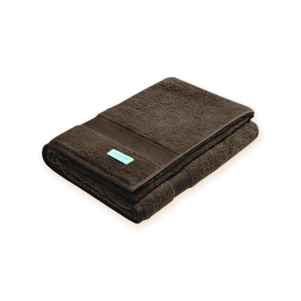 01 toalha de banho trussardi 100 algodao egipcio egitto elegance cacau