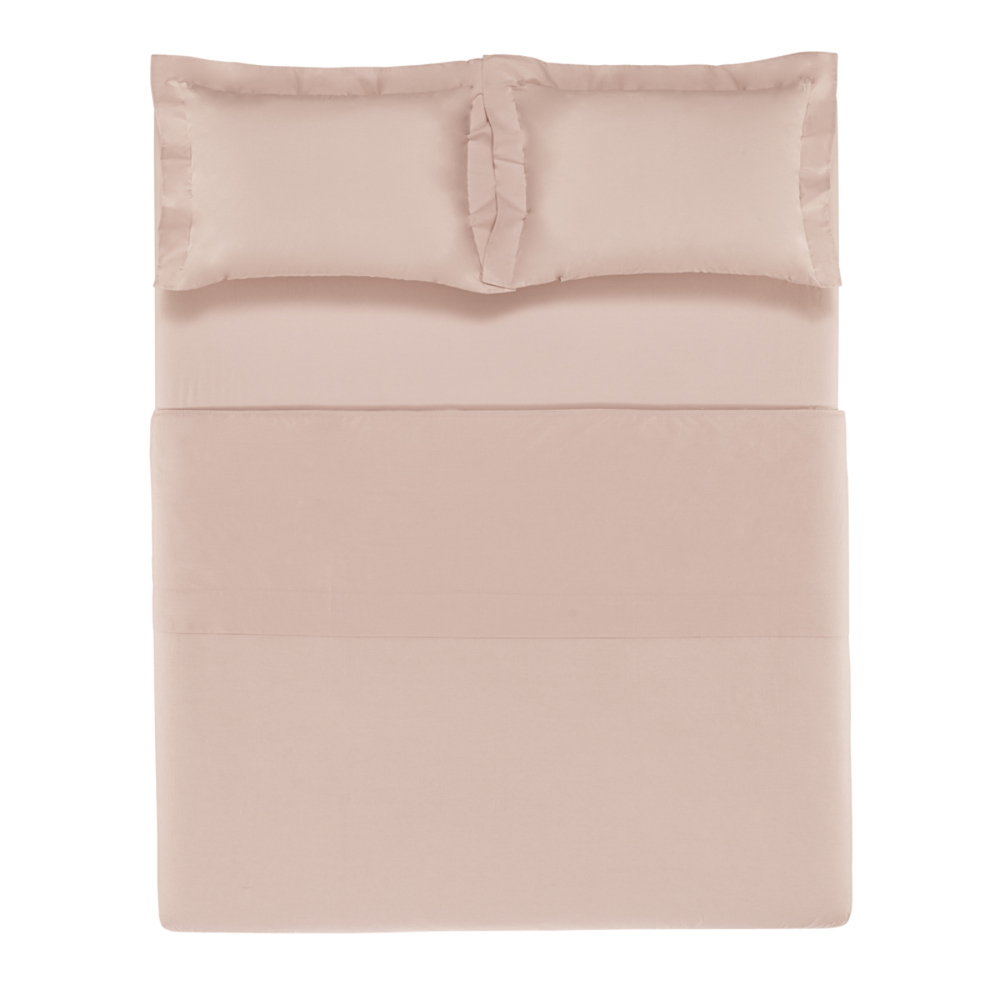 03 jogo de cama trussardi 200 fios 100 algodao fattoria rosa quartzo king