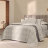 01 jogo de cama trussardi 200 fios 100 algodao ravizza branco e ardozia queen