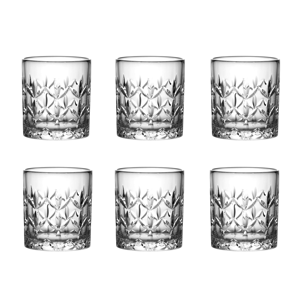 01 jogo de copos baixos 06 pecas 310 ml erba transparente