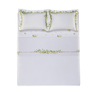 03 jogo de cama trussardi 300 fios 100 algodao limoncino king