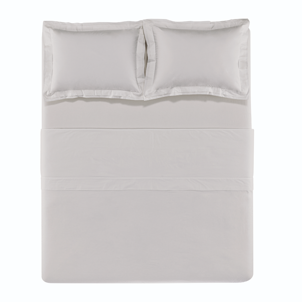 01 jogo de cama trussardi 200 fios 100 algodao san pietro branco king