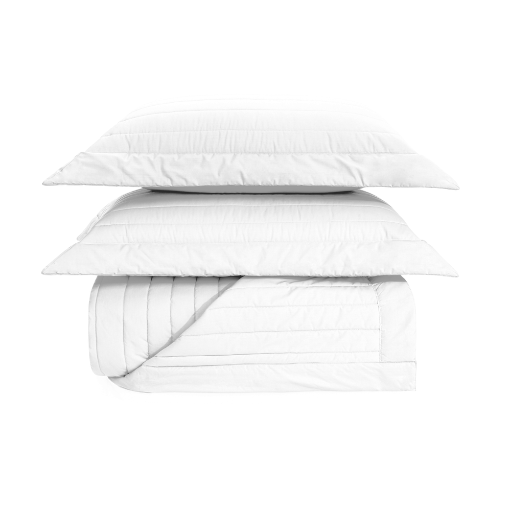 05 jogo de colcha trussardi 200 fios 100 algodao monteleone branco king